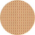 thumbnail image 1 of Ahgly Company Tapis Rond Lavable en Machine Intérieur Transitionnel Orange Néon, 3 Pieds Rond, 1 of 7