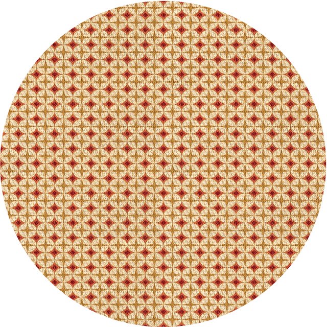 Ahgly Company Tapis Rond Lavable en Machine Intérieur Transitionnel Orange Néon, 3 Pieds Rond