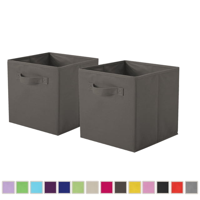 YOYTOO Lot de 2 Bacs de Rangement en Tissu Pliables, Bacs de Rangement Pliables de 11 Pouces