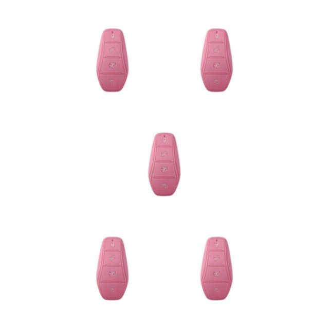 Decodeary Silicone Car Cover Glow In Dark For 360° Protection Scratch-proof Silica Gel Case For BYD Atto Pink 9 x 5cm 5Set