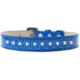 thumbnail image 1 of Sprinkles Ice Cream Dog Collar Pearl And Blue Crystals Size 14 Blue, 1 of 1