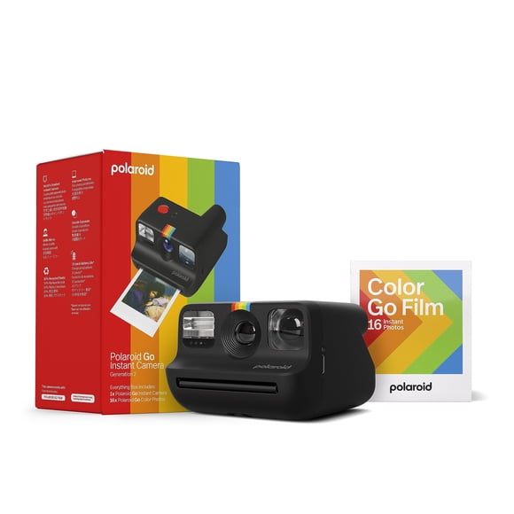 Polaroid Go Everything Box Gen 2- Black + Colour Film Bundle (16 photos)