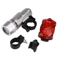 thumbnail image 3 of EGNMCR 5 LED Lamp Bicycle Bike Front Light + Rear Flashlight Light Light, 3 of 7