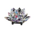 thumbnail image 4 of Birdeem Colored Crystal Glass Lotus Candle Tea Lamp Holder Buddhist Candle, 4 of 5