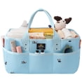 thumbnail image 1 of Sunveno Portable Diaper Caddy Organizer with Removable Dividers, Large Capacity Baby Nursery Storage Tote, 1 of 5