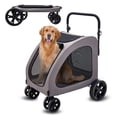 thumbnail image 1 of VEVOR Pet Stroller 4-Wheels Dog Stroller Carrier 160lbs Weight Capacity Portable, 1 of 9