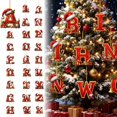 thumbnail image 4 of 26 Letter Christmas Decorations, 3Inch Hat Letter Pendant For Christmas Hanging For Christm Alphabet Tree,Xmas Ornaments, 4 of 8