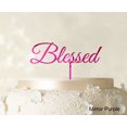 thumbnail image 1 of Monogram Cake Topper Personalized Mirror Cake Topper Color Option Available 5-7 Inches Wide, 1 of 1