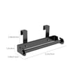thumbnail image 3 of Amzcrzy Cling Film Rack Wall Mounted Kitchen Paper Towel and Cling Film Dispenser with No Drill Installation Multi Function Rack for Cloth Storage and Roll Paper Organizer 12Ml Glue, 3 of 9