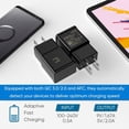 thumbnail image 3 of Adaptateur de Bloc de Recharge Rapide Adaptative (Lot de 5) Compatible pour Galaxy S6/S7/S8/S8 +/S9/S9 +/S10/S10e Galaxy Note 8/Note 9/Note 10+, 3 of 7