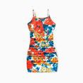 thumbnail image 2 of PatPat Family Matching Floral Panel T-Shirt and Ruched Drawstring Side Bodycon Strap Dress Sets, 2 of 5