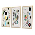 thumbnail image 3 of Designart "Ethereal Séance V" Modern Geometric Framed Wall Art Set Of 3 - White Abstract Frame Canvas Set For Living Room Decor, 3 of 6