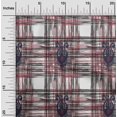 thumbnail image 1 of oneOone Silk Tabby Fabric Swirl & Check Ikat Fabric Prints By Yard 42 Inch Wide, 1 of 4