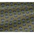 thumbnail image 5 of oneOone Viscose Jersey Fabric Leaves & Floral Block Print Fabric BTY 60 Inch Wide, 5 of 5
