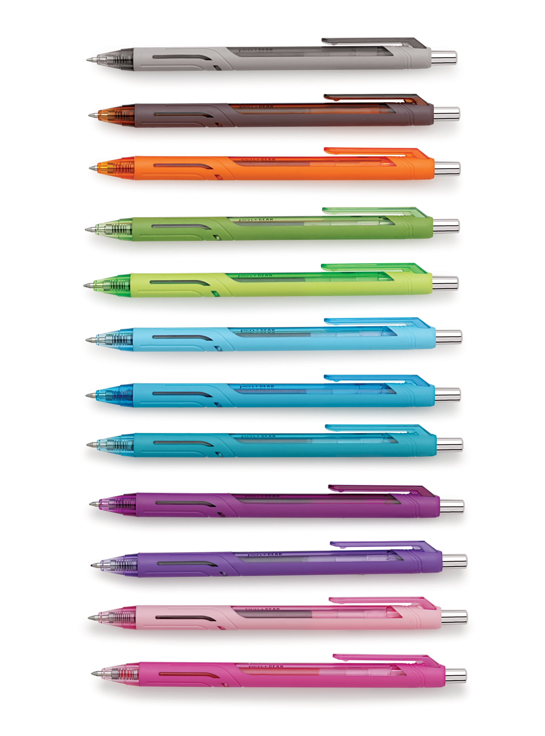 Pen+Gear Retractable Gel Pens, .7mm, Medium Point, Assorted Ink, 24 Count