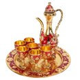 thumbnail image 1 of Vintage Wine Pot Set Turkish Coffee Pot Metal Turkish Tea Set Zinc Alloy Wine Cups For Home Bar, Tea Party, 1 of 8