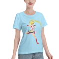 thumbnail image 2 of Women's Basic Short Sleeve T-Shirt Sailor Moon Moon Hare, 2 of 6