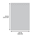 thumbnail image 3 of Mainstays Ogee Print 84" Light Filtering Drapery Grommet Window Curtains Panel, 3 of 6