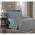 thumbnail image 3 of Chezmoi Collection Kingston Ensemble Couvre-Lit Surdimensionné 3 Pcs (Très Grand, Gris), 3 of 3
