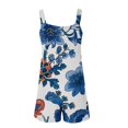 thumbnail image 4 of Pisexur Combinaison Décontractée pour Femmes Plus Size Summer Floral Sans Manches Ample Réglable Bretelles Spaghetti Shorts Extensibles d'Une Seule Pièce avec Poches S-3XL, 4 of 5