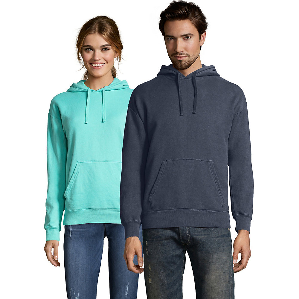 Hanes Sweat à Capuche en Molleton Teint pour Hommes - GDH450 GRTDYE