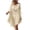 Beige, variant on Plebaso Womens Swimsuit Cover Ups Crochet Neck Bikini Wear Coverup Flowy Bathing Suit Beach Vacation Dress