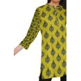thumbnail image 4 of Moomaya Kurtis Courtes à Col Montant en Poly-Crêpe pour Femmes, Haut de Robe Imprimé, 4 of 5