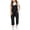 Black, variant on Ymyiu Girls Overall Pants Girls Overalls Kids Casual Sleeveless Wide Leg Jumpsuit Loose Rompers with Pockets Size 12-13 Years(Pink, 12-13 Years)