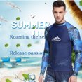 thumbnail image 3 of Hommes Anti - Maillot de Bain Combinaison de Plongée en Apnée Natation Surf Plongée Hauts, 3 of 3