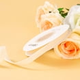 thumbnail image 1 of Meitianfacai Ruban en Velours 1 cm à Simple Face pour Emballage de Fleurs Cadeau, Ruban de Décoration, Ruban Bricolage, Blanc, 1 of 3