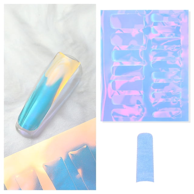 EGNMCR Nail Stickers Color Transfer Paper Transparent Candy Paper Finished Model Nail Sticker Nail stickers