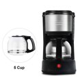 thumbnail image 3 of Cafetière 5 Tasses, Machine à Café Filtre avec Carafe en Verre, Filtre Réutilisable - YD011, 3 of 5