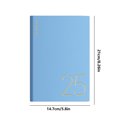 thumbnail image 4 of XYAIYT 2025 Weekly Monthly Planner Notebook Hardcover 5.7 x 8.46 Inches 80gsm Thick Paper Daily Organizer with Monthly Tabs Elastic Closure Ribbon Markers Inner Pocket for Office School, 4 of 8