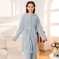 thumbnail image 2 of WEAIXIMIUNG Pyjama pour Filles pour l'Automne et l'Hiver Robe Corail pour Bébé Tenue d'Intérieur Peignoir 6-7 Ans, 2 of 3