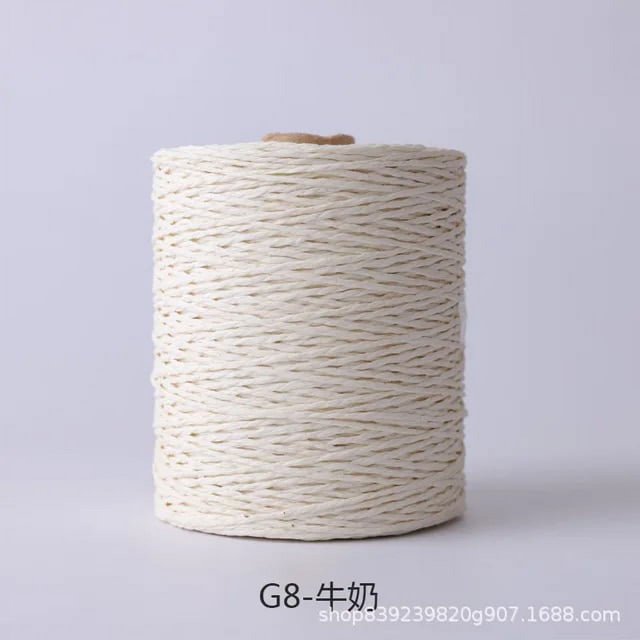 280 Meter Colorful Threads Natural Raffia Straw Yarn for Bag Handbag Cushion Basket Hat Knitting Material Crochet Yarn Handcraft
