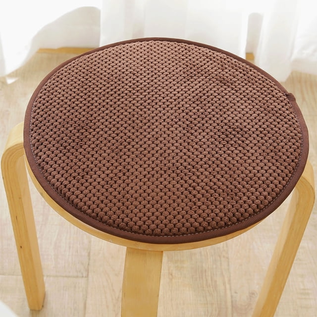 Aodebiao Solid Wood Round Stool Chair Cushion – Memory Foam Enhanced Ergonomic Design, Flock Material Multi-Purpose Floor Cushion for Home & Office (1-Pack)