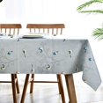 thumbnail image 3 of Fall Sunflower Vinyl Tablecloth Rectangle Plastic PVC Oilcloth Tablecloths Wipeable Table Cloth Cover for Foot Folding Tables Kitchen Dining Room Table Crafting x, 3 of 7