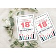 thumbnail image 4 of Darling Souvenir White Birthday Invitation Card 28 Pcs Fill or Write In Blank Invites Printable Party Supplies 5 x 7 Inches, 4 of 5