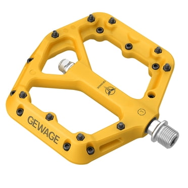 Mountain Bike Pedals - 9/16" Nylon Fiber Bicycle Flat Pedals -Bicycle Platform Pedals for Road Mountain BMX MTB Bike