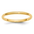 thumbnail image 1 of Alliance de Mariage Demi-Ronde 2 mm en Or Jaune 14 K, 1 of 5