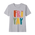 thumbnail image 1 of WRKEKC T-Shirts pour Garçons 1-12 Ans Imprimé Fryay Manches Courtes Col Rond Tenue Décontractée pour Enfants Tissu Doux Coupe Confortable Tenue Quotidienne Tenue d'Été, 1 of 4