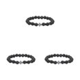 thumbnail image 3 of Baohd Fashionable And Comfortable Beaded Bracelets. Easy Matching For Any Style Beaded Cross Bracelets Stone Beads Bracelets volcanic stone 3Set, 3 of 6