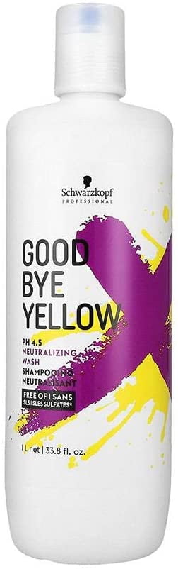 Schwarzkopf Goodbye Yellow Shampoo 1000ml Pack Of 2