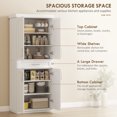 thumbnail image 4 of HOMCOM Modern Kitchen Pantry with Shelves, White, 4 of 10