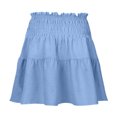 thumbnail image 4 of Women's High Waist A Line Mini Skirt - Flowy Pleated Ruffles, Cute Style for Summer Dating - S-XXL Sizes, 4 of 4