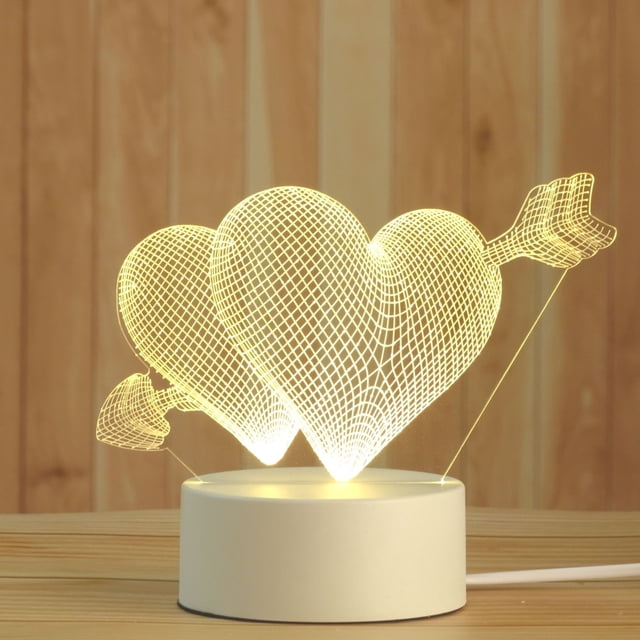 XYAIYT LED Night Light Animals USB Bulbing Lamp Gift for Kids Bedroom Decoration Christmas Wedding Visual Lighting Home Decor Metal Intricate Design