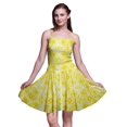 thumbnail image 1 of Bimba Robe Soleil Mini Teinture sur Nœuds pour Femmes à Taille Smockée Imprimée, Tenue de Fête d'Été pour les Vacances - XX-Grand, 1 of 5