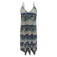 thumbnail image 4 of Fridja Été Femmes V-Cou Casual Impression en Vrac Sans Manches Longue Robe, 4 of 4