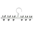 thumbnail image 1 of DOLITY Multi-Purpose Clothes Hanger Organizer Drying Rack Polypropylene Anti-Skid Space White gray, 1 of 9