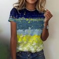 thumbnail image 2 of Pompotops Blouse Décontractée Ample pour Femme, Mode, Imprimée, Col Rond, T-Shirt, Chemises, Blouse, T-Shirt Imprimé, Liquidation, 2 of 5